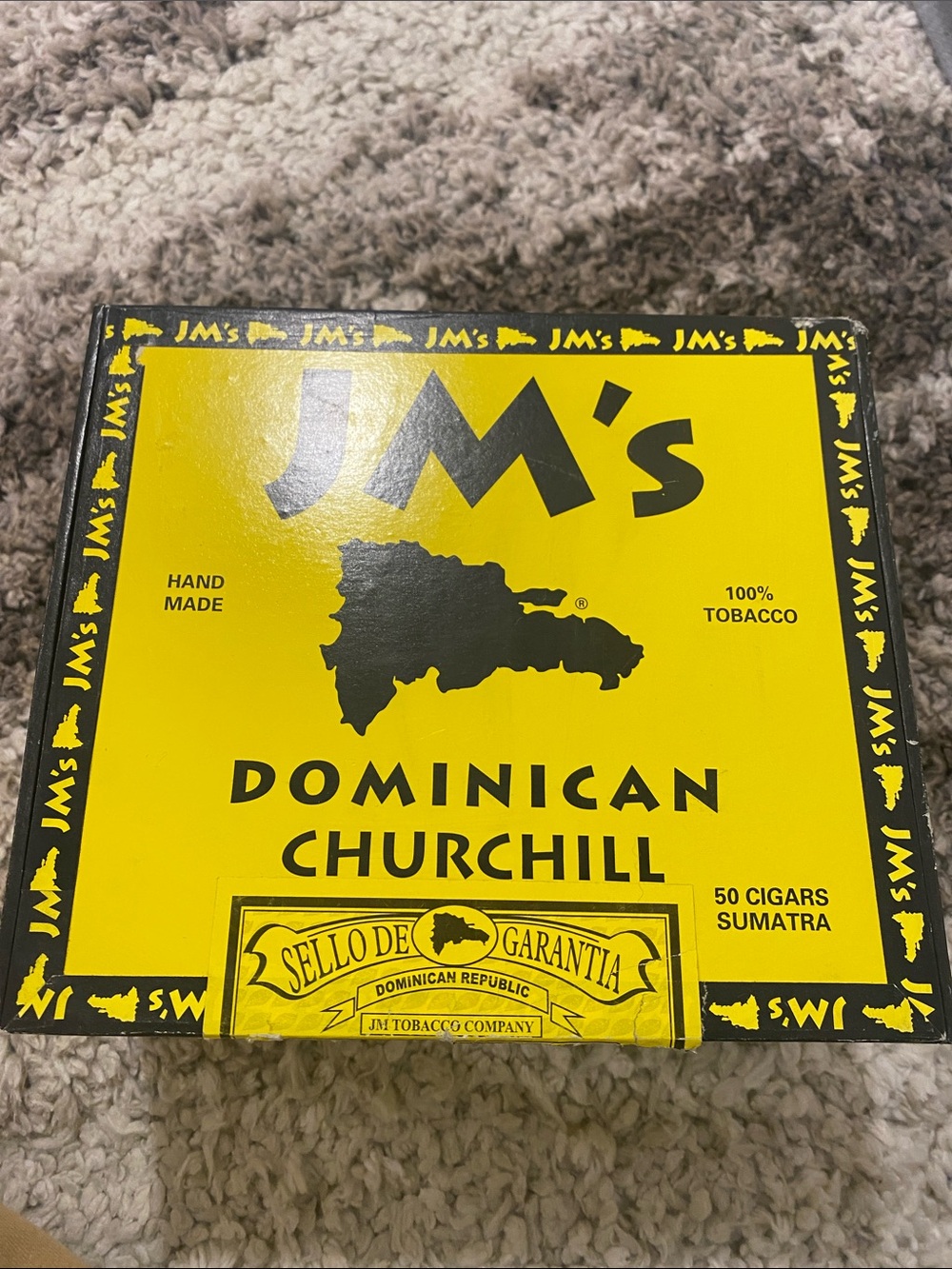 JM Dominican Churchill Cigar Box